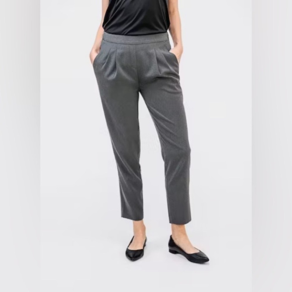 NWT Ministry Of Supply Women's Gray Swift Drape Pant Size 10